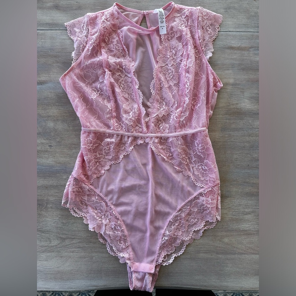 Forever21 floral lace pink Lingerie Teddy M